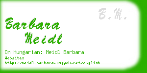 barbara meidl business card